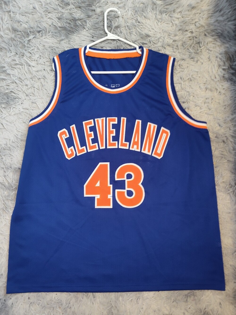BRAD DAUGHERTY Autographed  Custom Cleveland Cavaliers Jersey Beckett COA